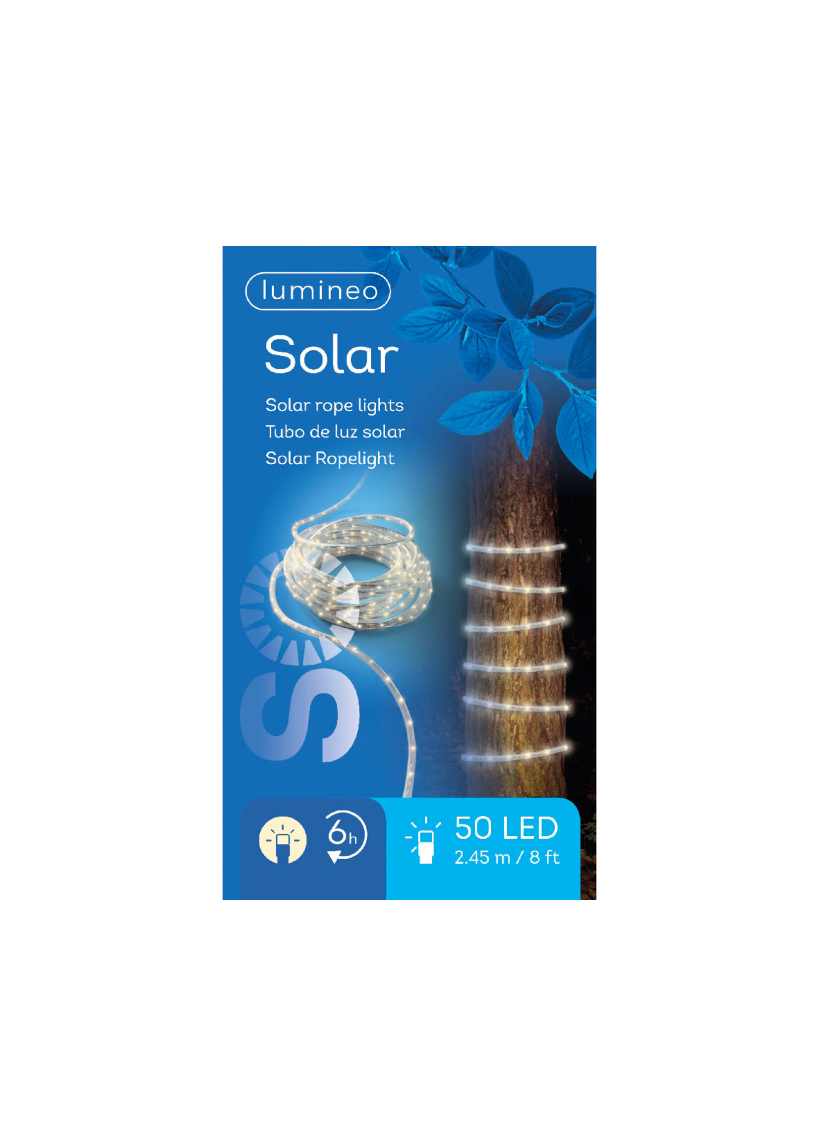 Lumineo Solar Rope Light Warm White 50 LED