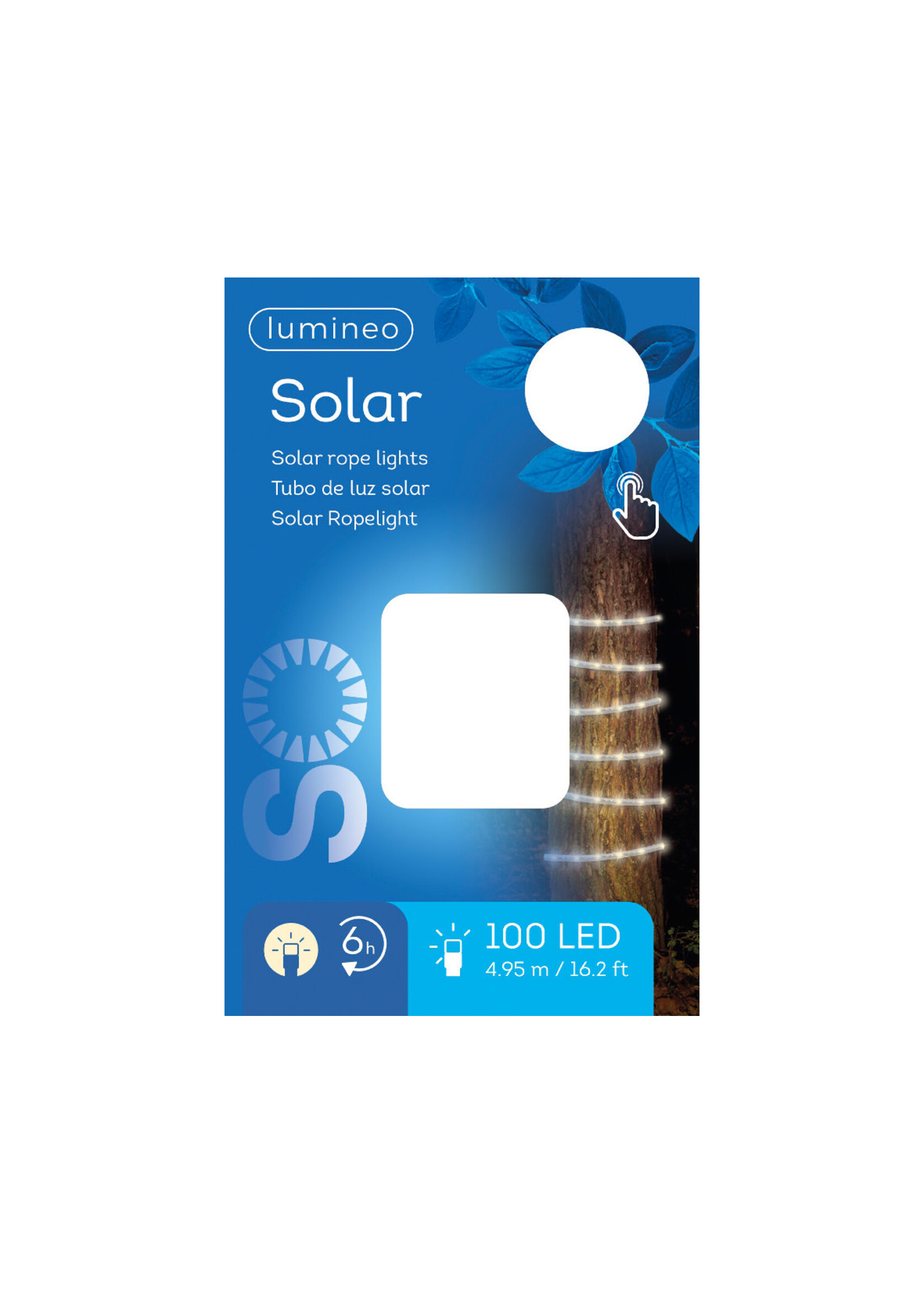 Lumineo Solar Rope Light Warm White 100 LEDs