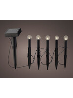 Lumineo Solar Ball 5 LED Stakes Warm White