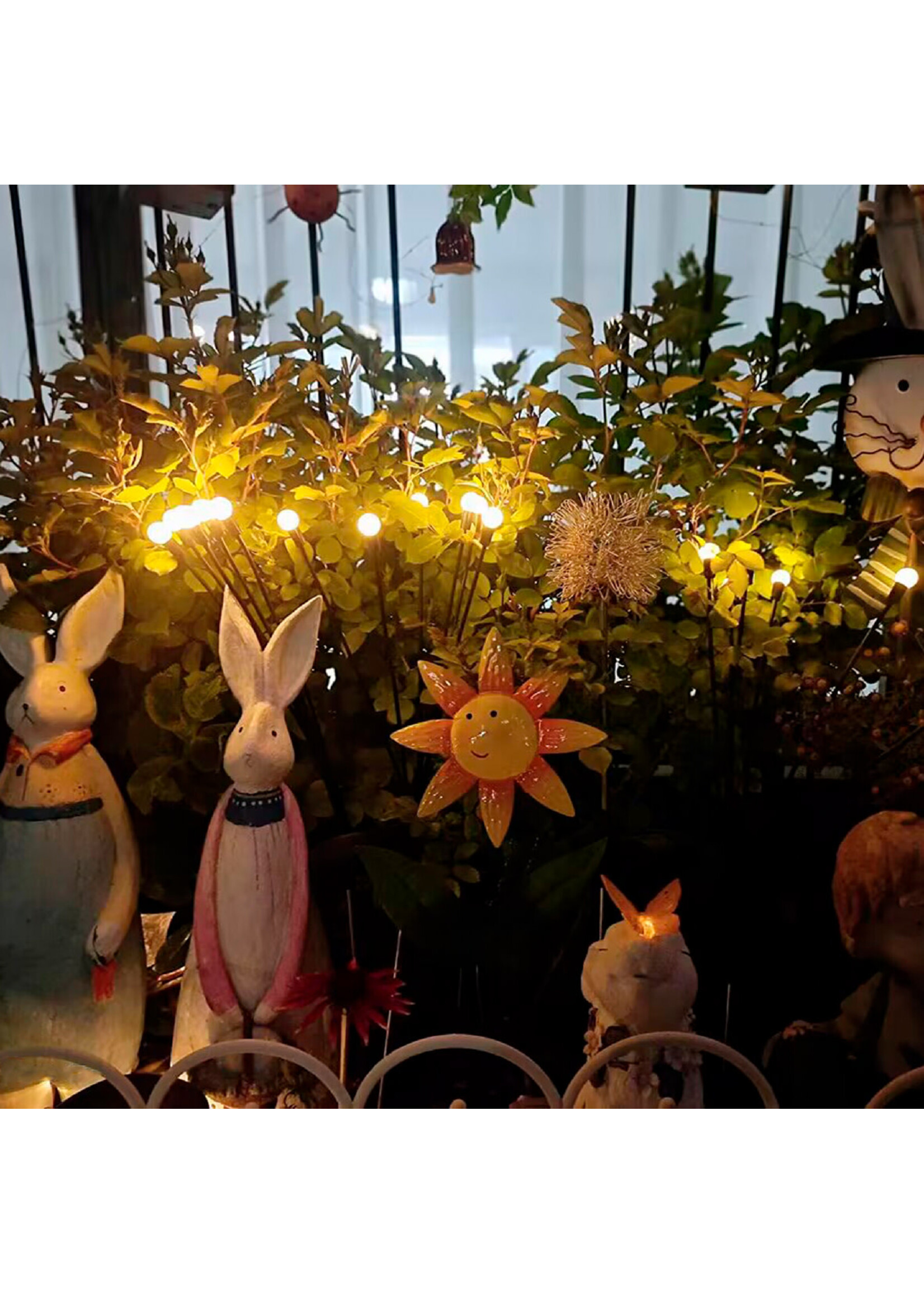 Lumineo Solar Planter Popping 6 LED Warm White Lights