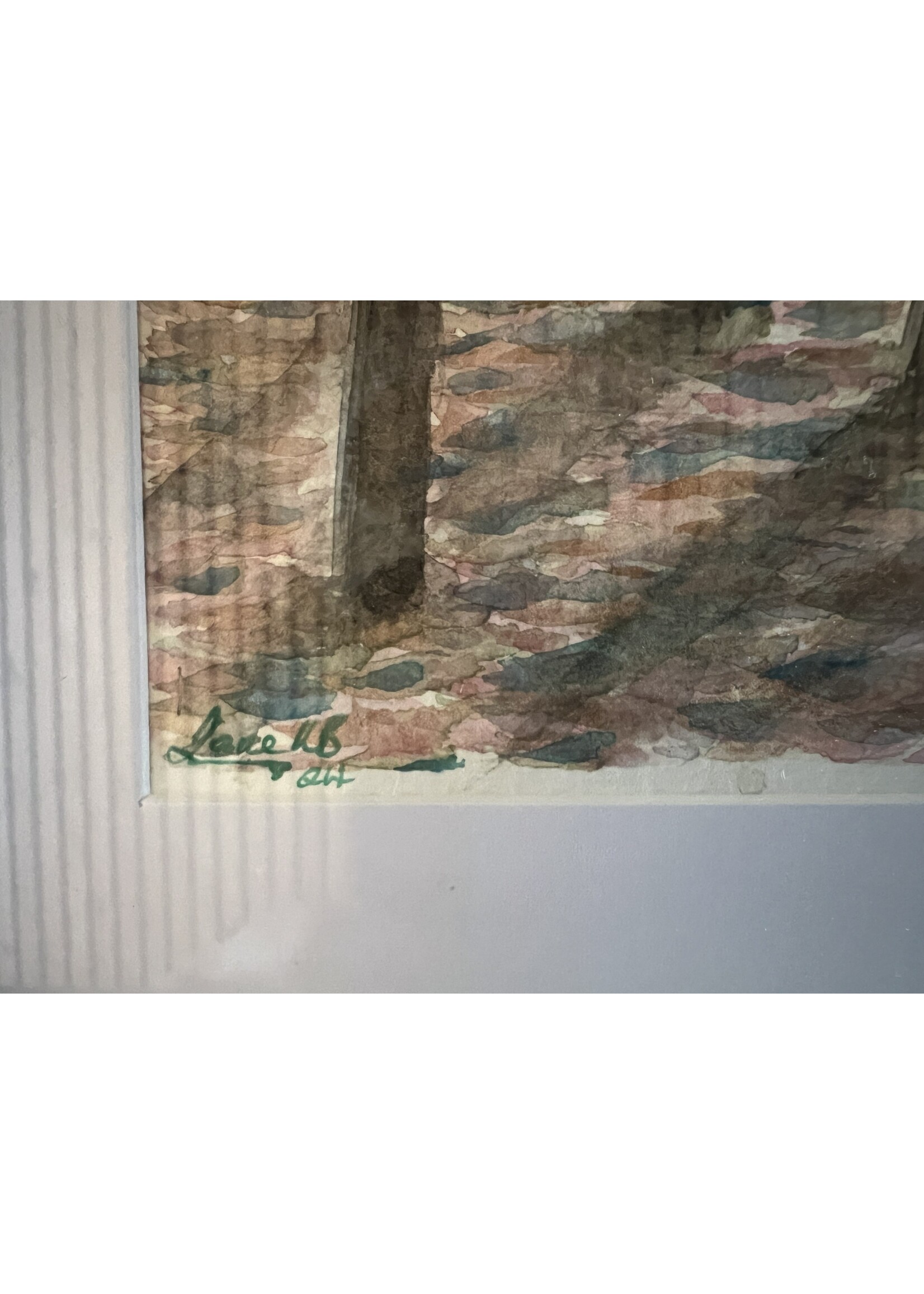 JKB Original Art - "Show me the light"  series  JKB signed - A5 watercolour in frame price is for one (discount of 20% for 2)