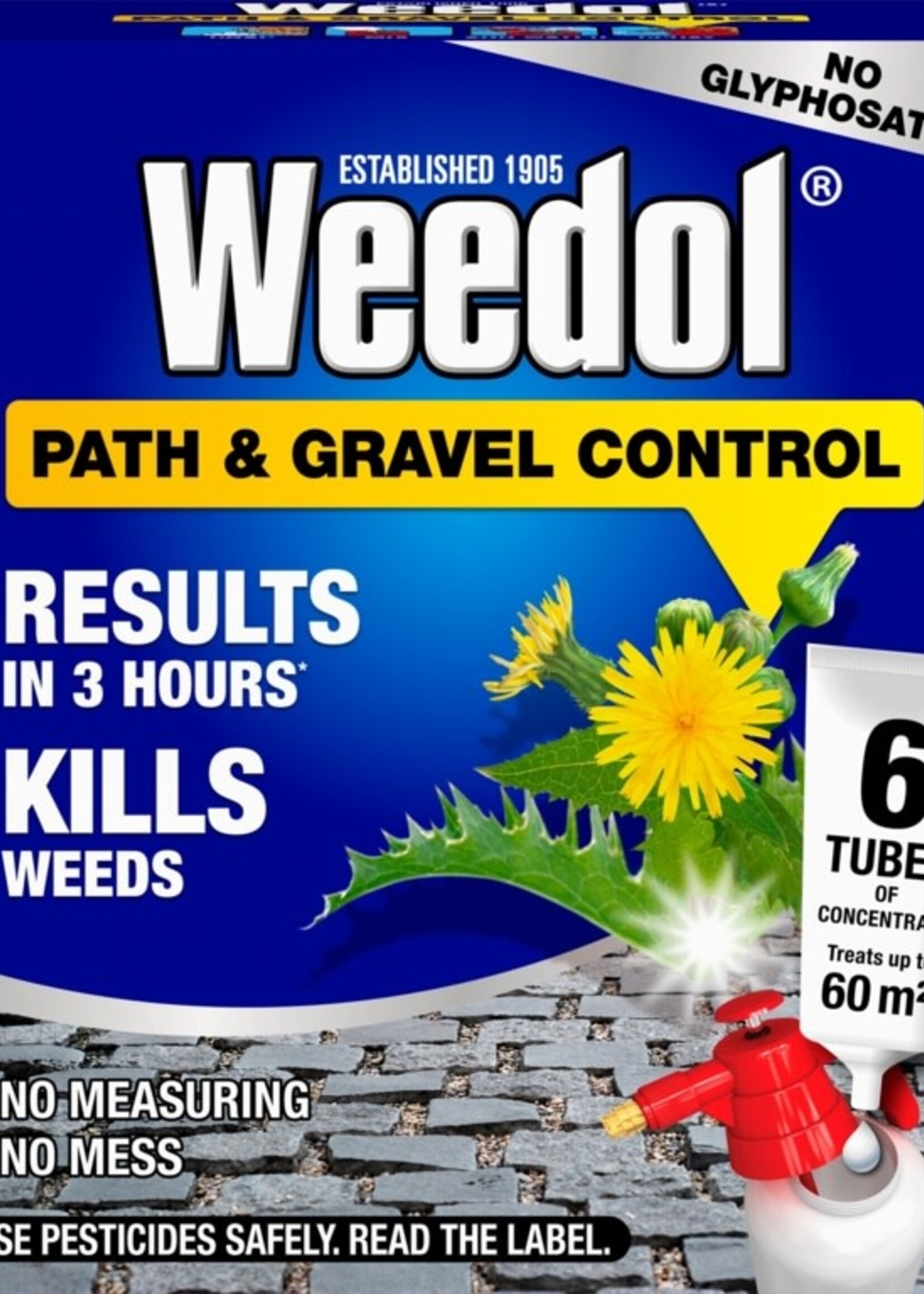 Weedol  (Scotts) Weedol Pathclear Weedkiller 6 Tubes 120m2