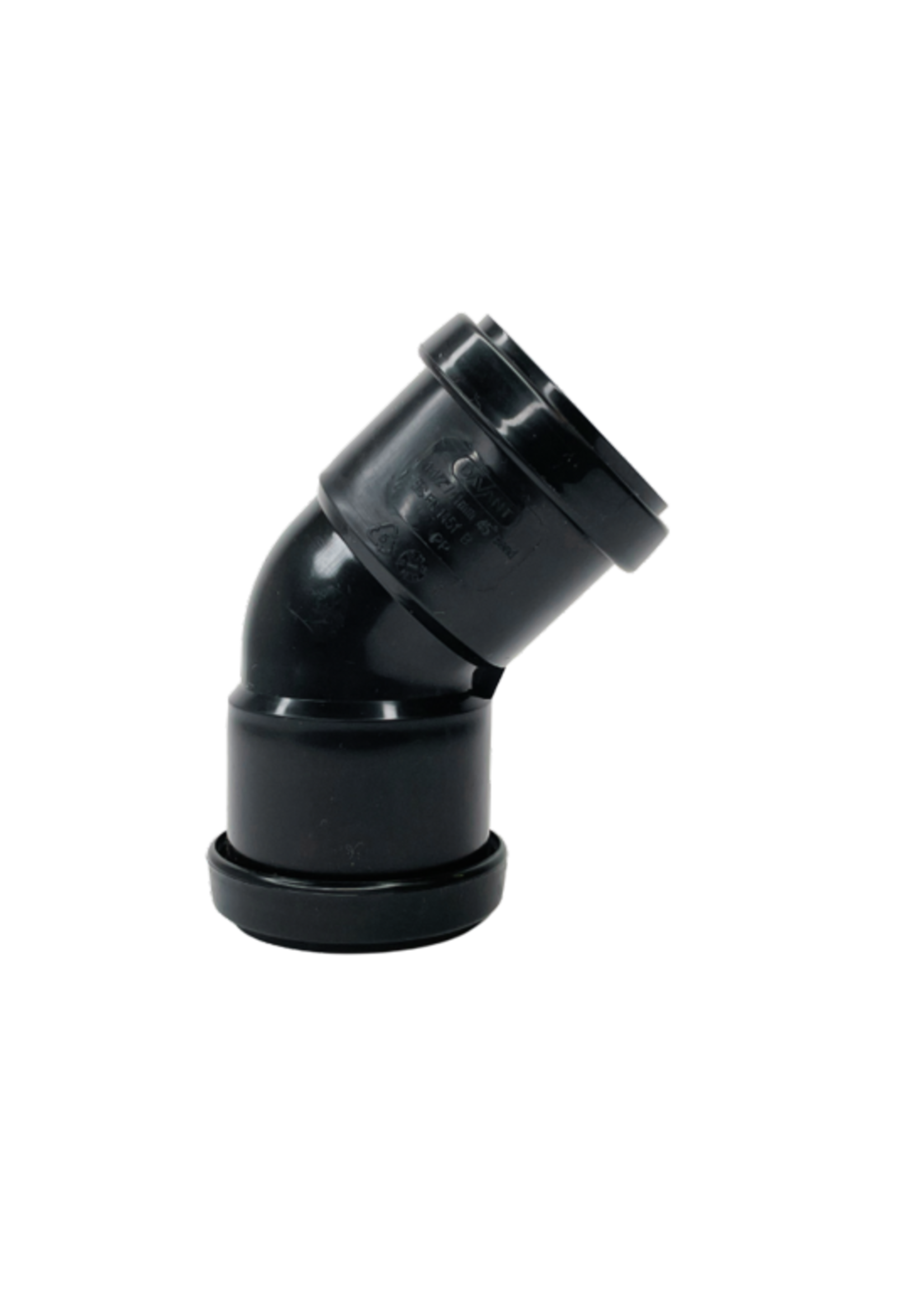 Davant Push Fit 45° Obtuse Bend 40mm Black