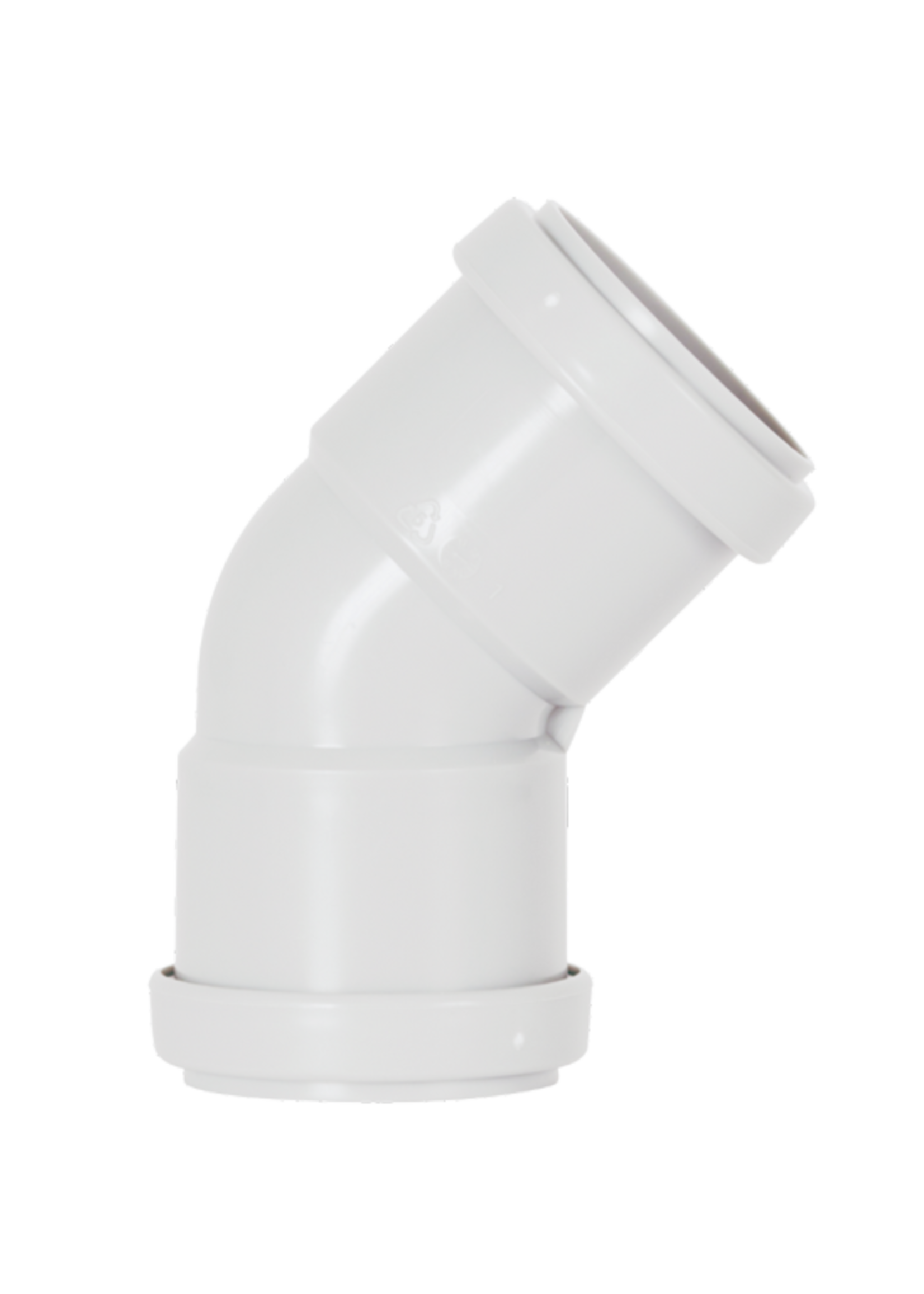 Davant Push Fit 135° Bend 40mm White