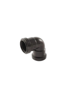Davant Push Fit 90° Knuckle Bend 32mm Black
