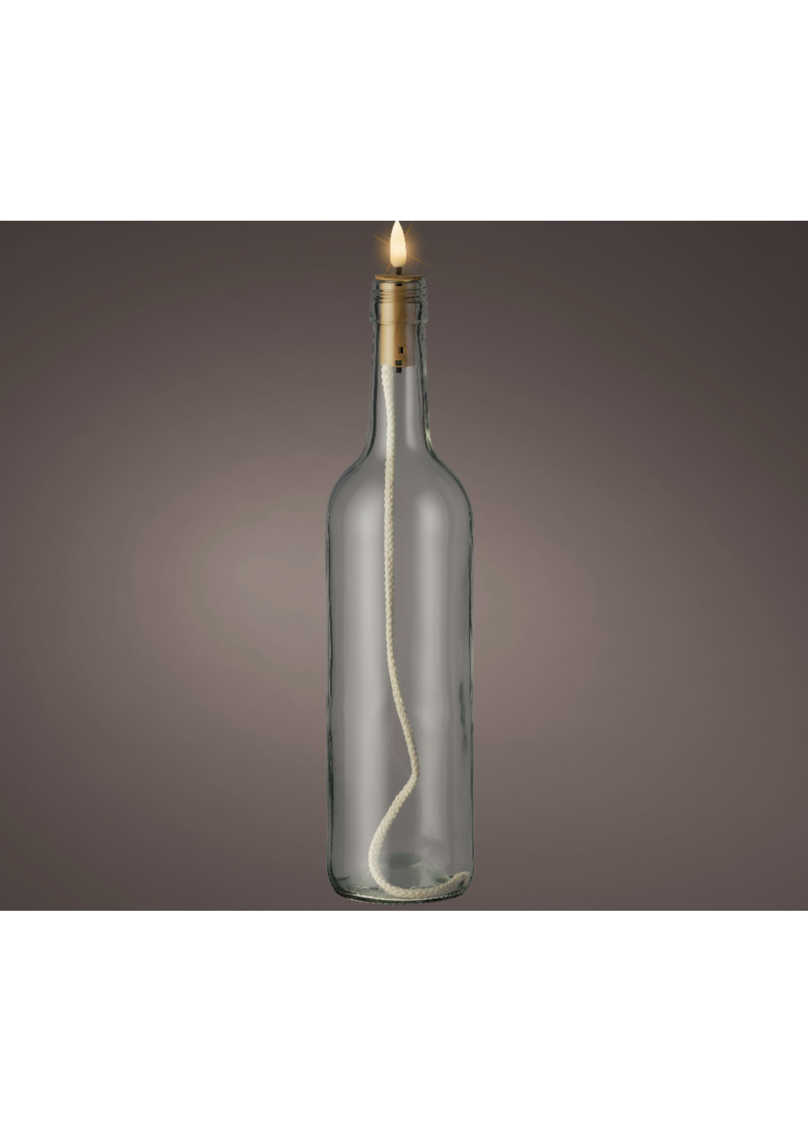 Lumineo Bottle Light Candle Flame With Wick and timer function