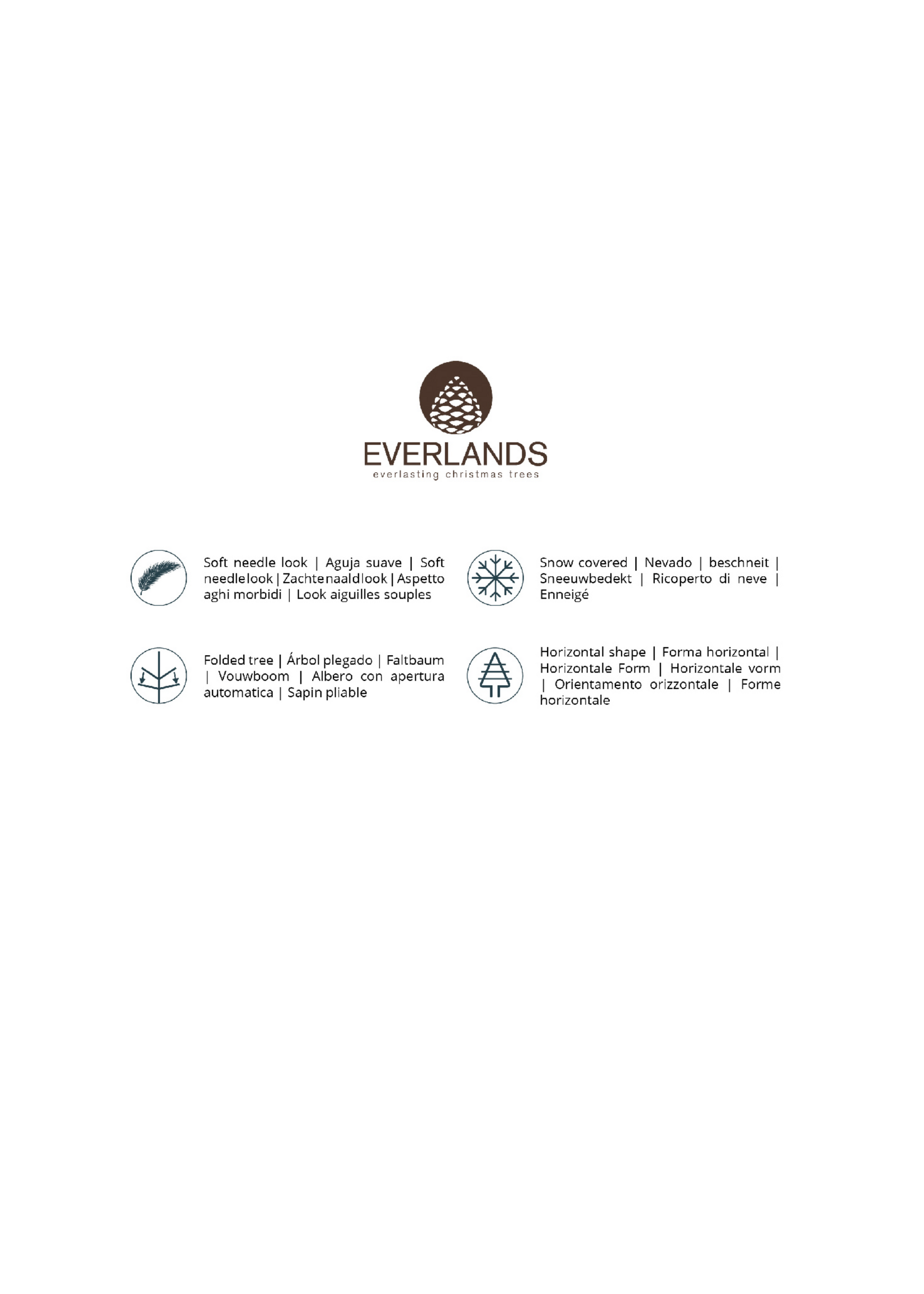 Snowy Slim Pencil Pine Tree 1.2m 4ft