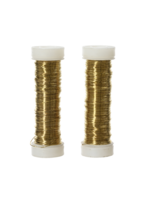 Decoris Gold Thin Wreath Wire 2 x 30m