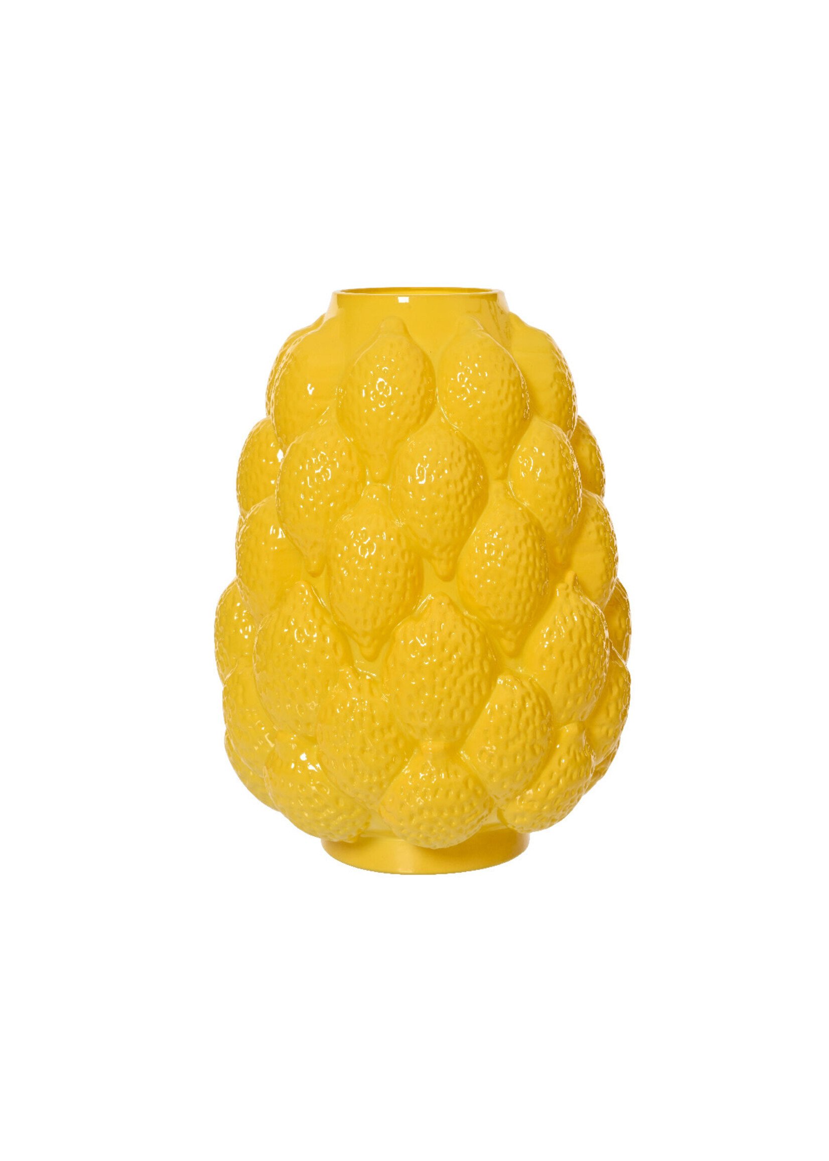 Decoris Lemon Yellow Vase 22cm - COMING SOON