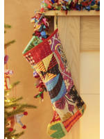 Namaste Recycled Kantha Patchwork Sari Christmas Stocking Fair Trade