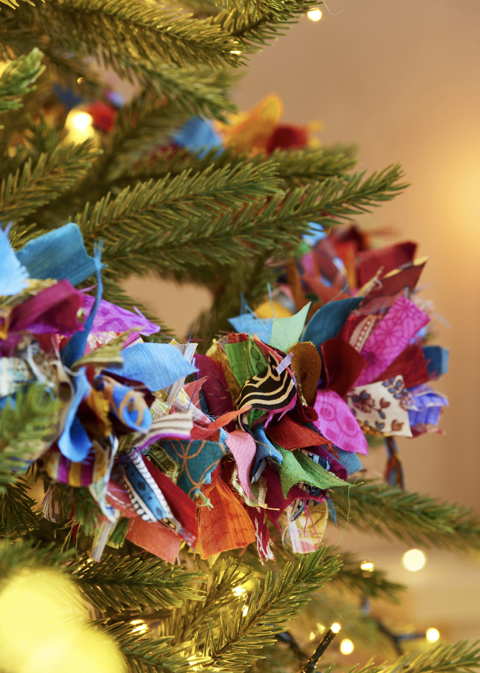 Namaste Recycled Sari Eco Tinsel/Garland - Multi 200cm
