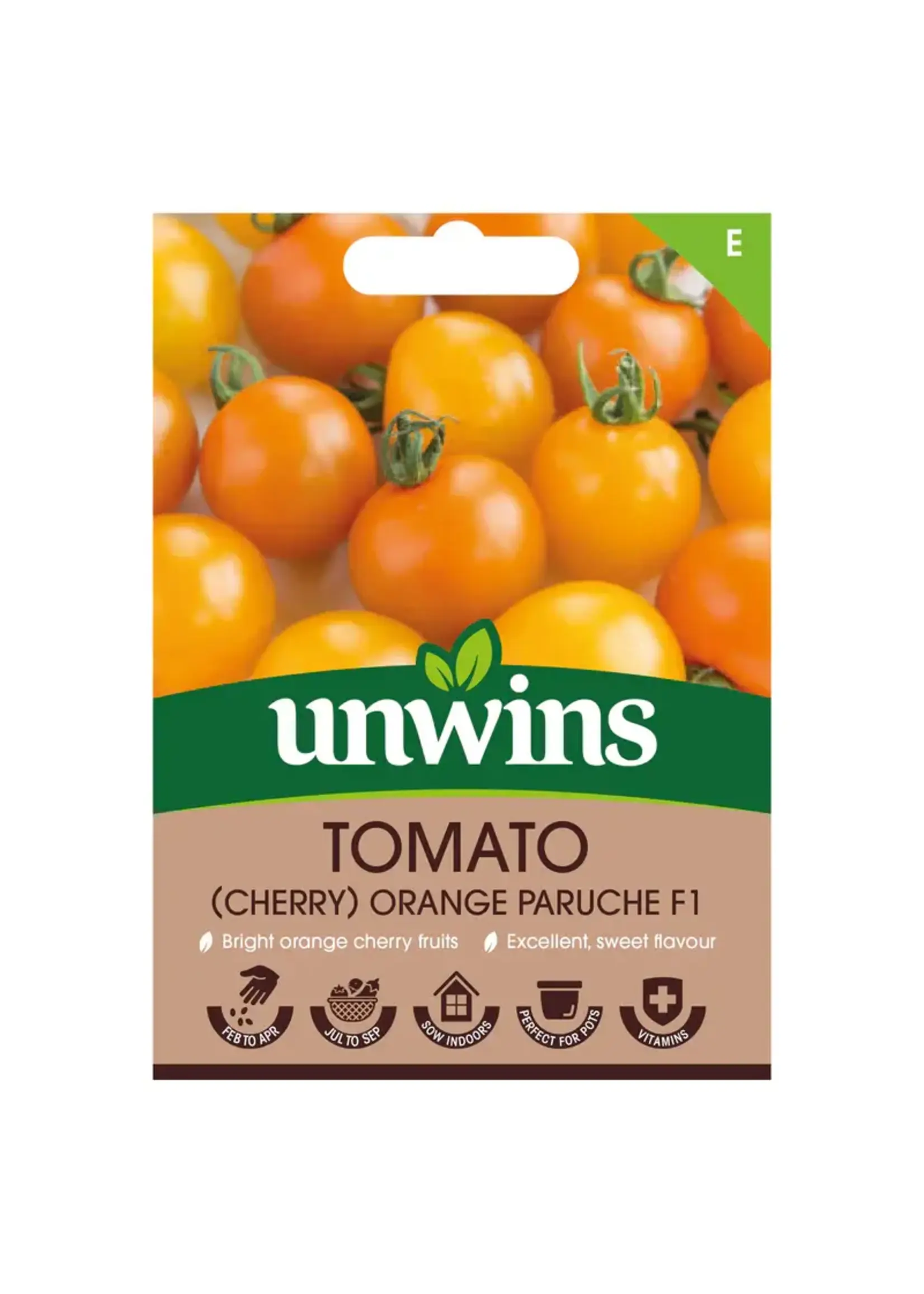 Unwins Tomato - Cherry Orange Paruche F1