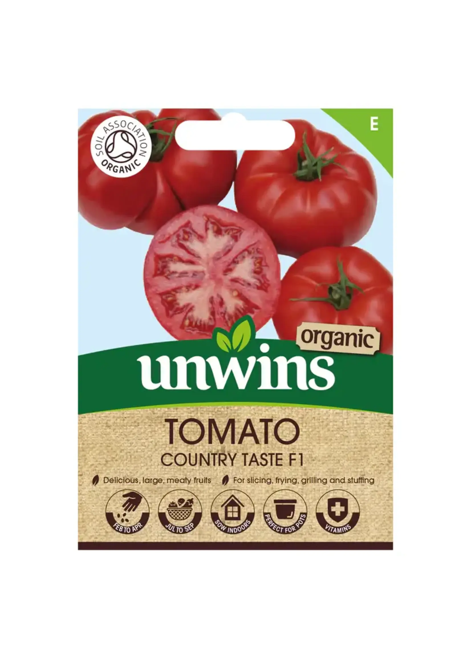 Unwins Tomato - Beefsteak Country Taste F1 (organic)