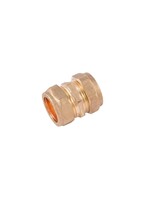 Securplumb WRAS Compression Coupling 22mm Brass