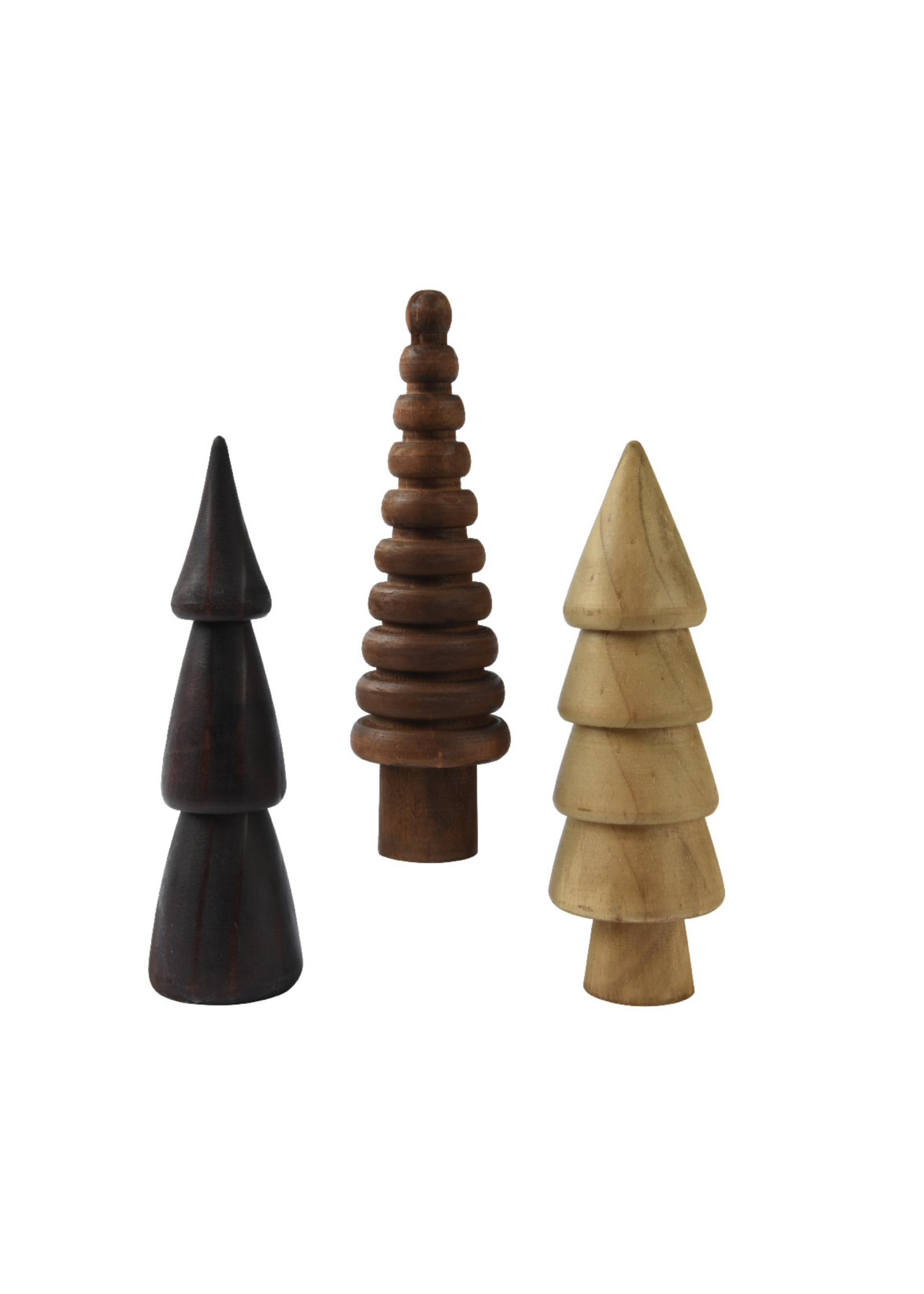 Decoris Wooden Tree 25cm 3 Styles - Price is for one