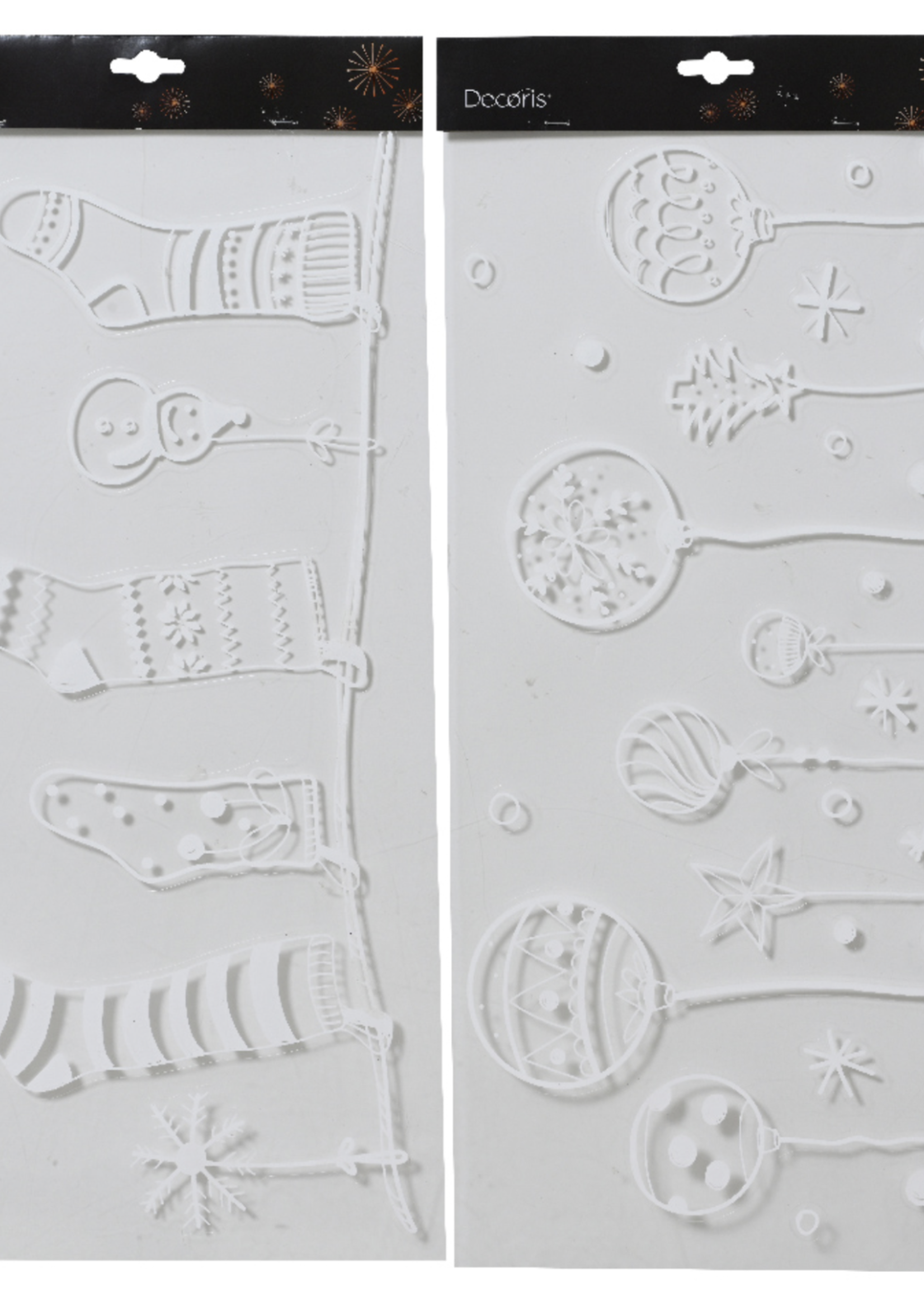 Decoris Window Christmas Sticker - 2 Styles (Price is for one)