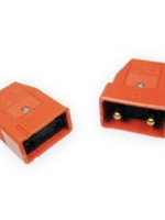 Masterplug In-Line Nylon Connector Orange 2 Pin 10A