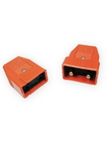 Masterplug In-Line Nylon Connector Orange 2 Pin 10A