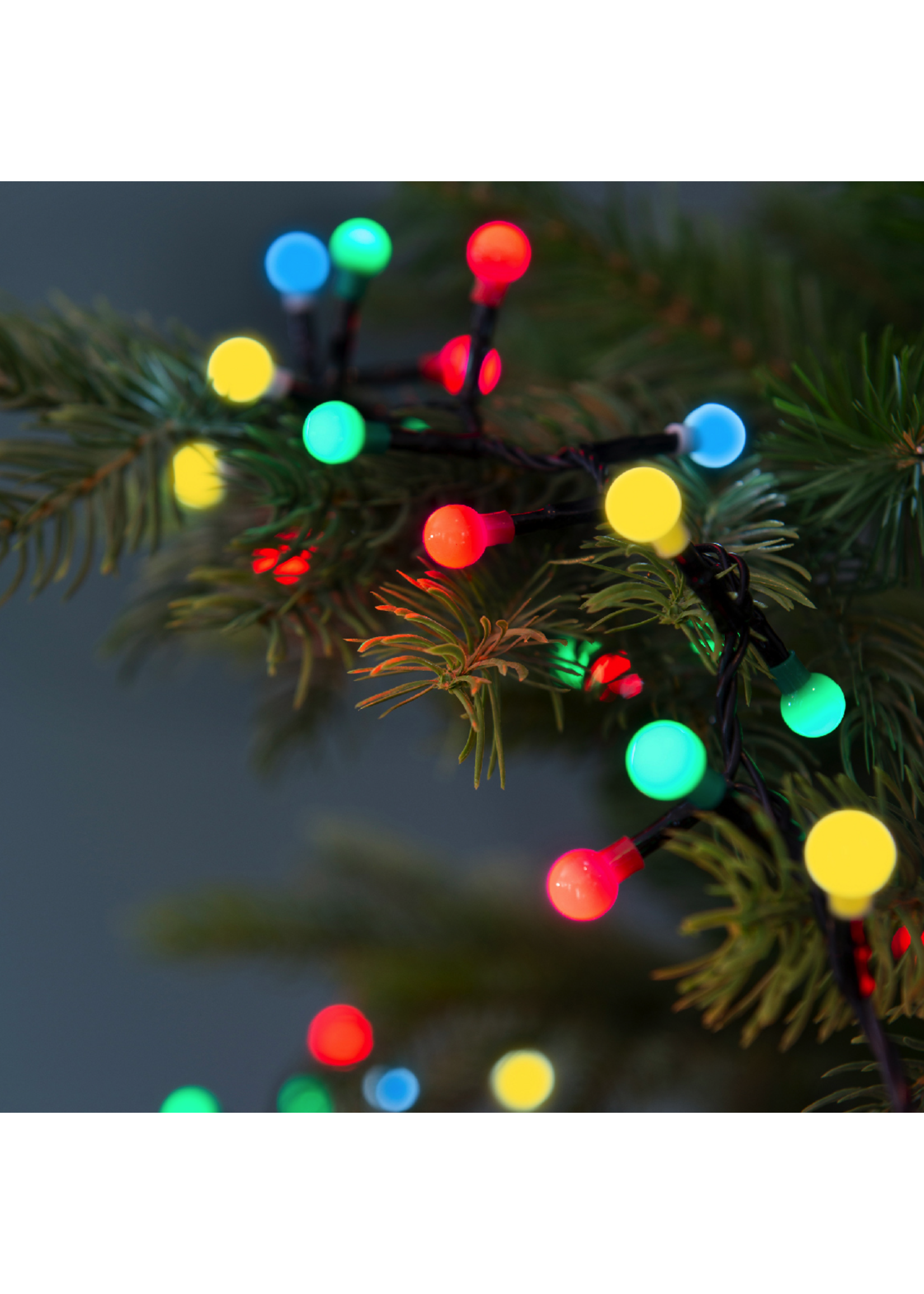 Lumineo Cherry Multi Coloured 120 Led Lights - Outdoor