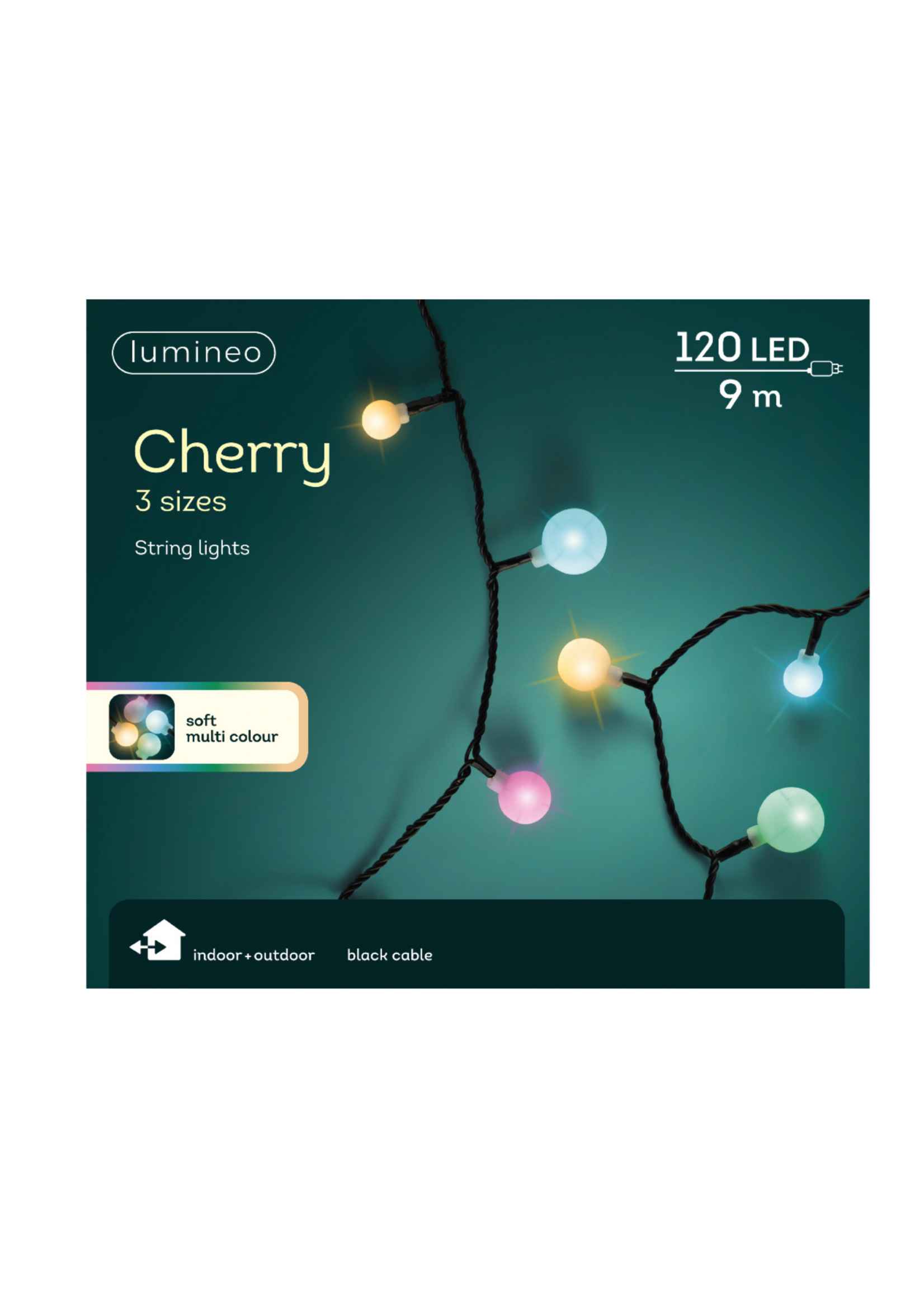 Lumineo Cherry Soft Multi Coloured 120 LED Lights