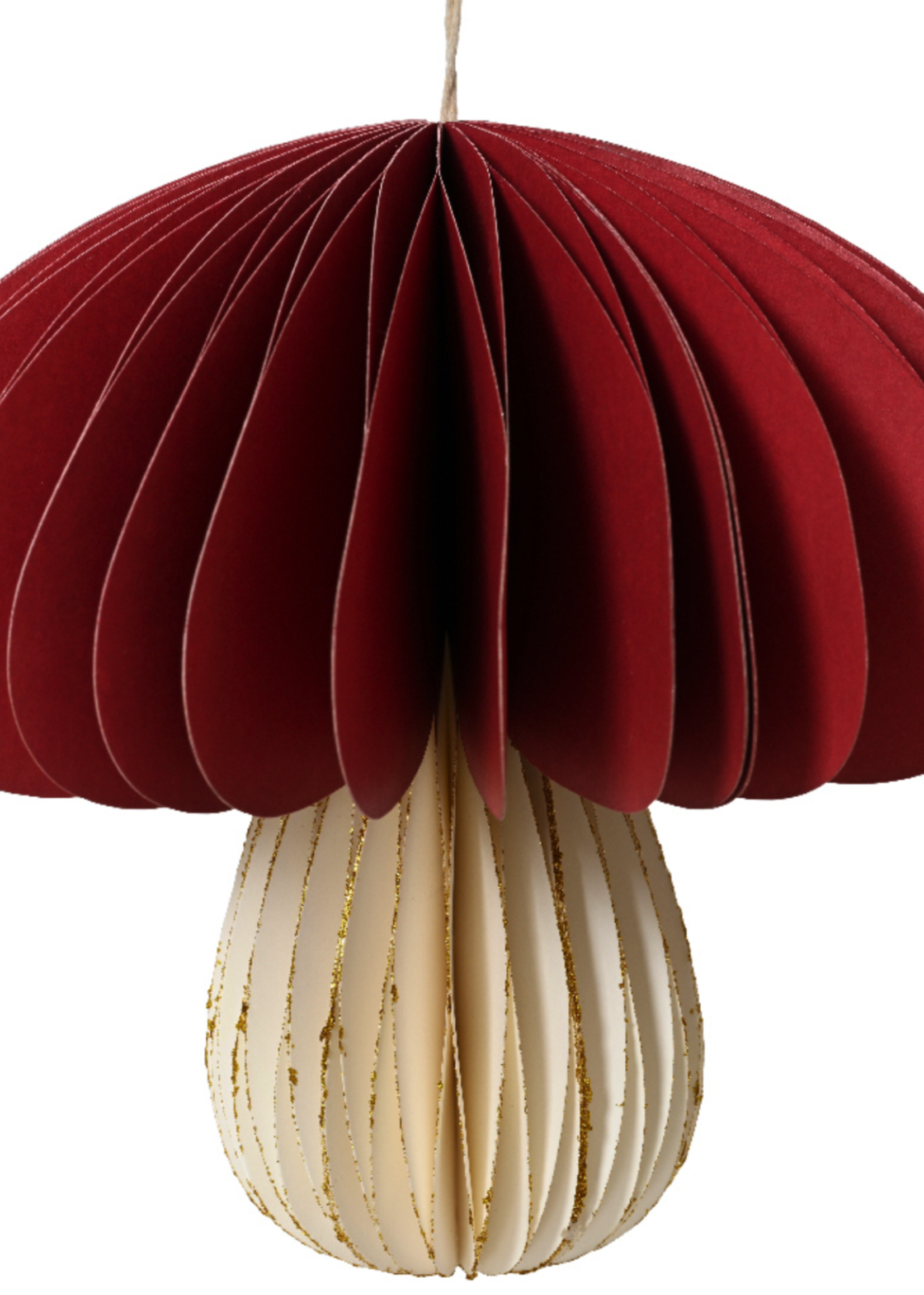 Decoris Hanging Paper Honeycomb Mushroom