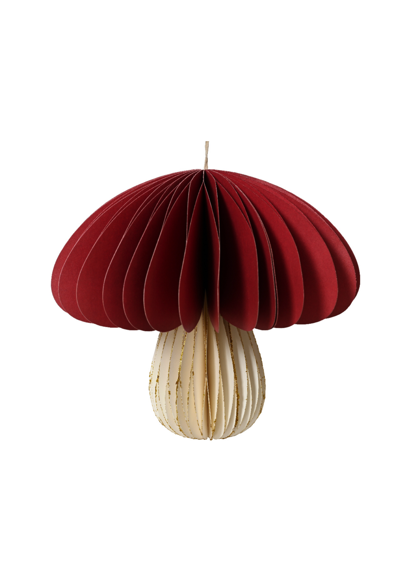 Decoris Hanging Paper Honeycomb Mushroom