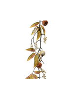 Decoris Pumpkin Velvet Garland with Foam berries 120cm