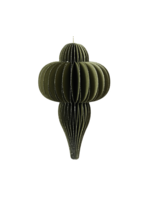Decoris Green Paper Christmas Decoration 15cm