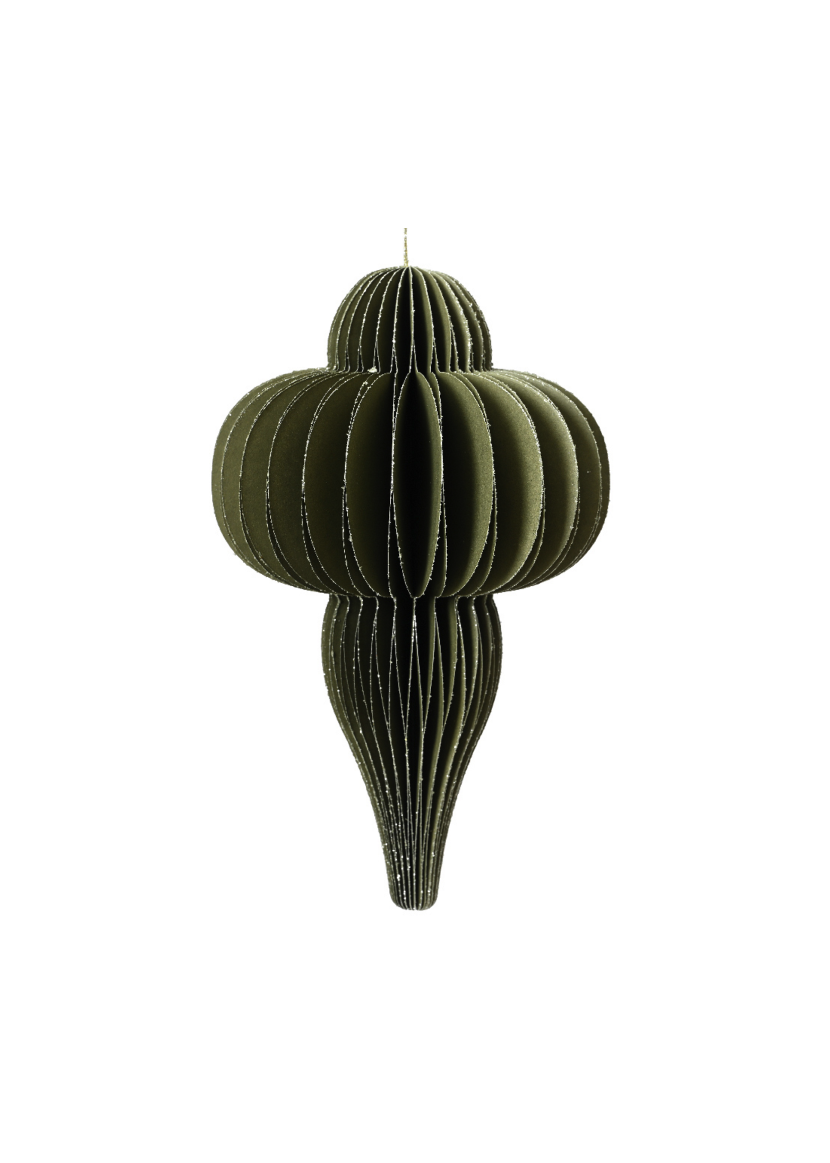 Decoris Green Paper Christmas Decoration 20cm