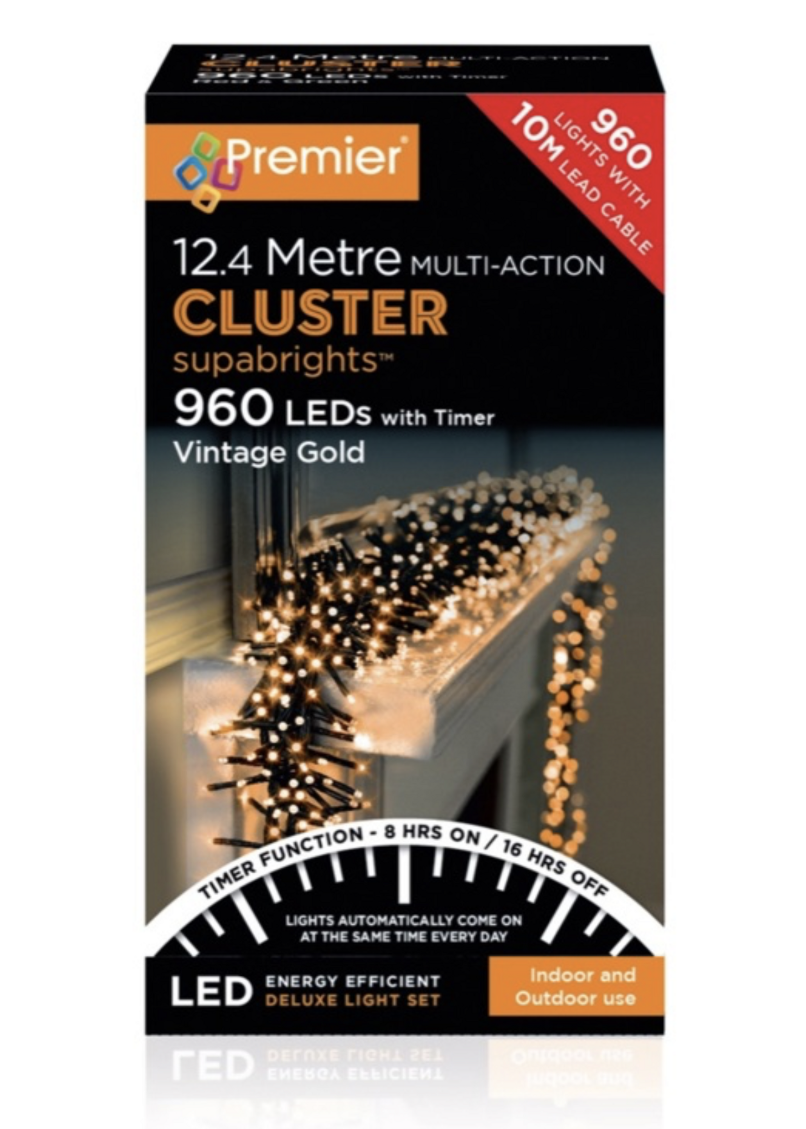 Premier Cluster Lights Indoor/Outdoor with Timer function