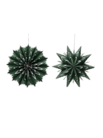 Decoris Green Paper Cut out Stars 40cm - Price is for one