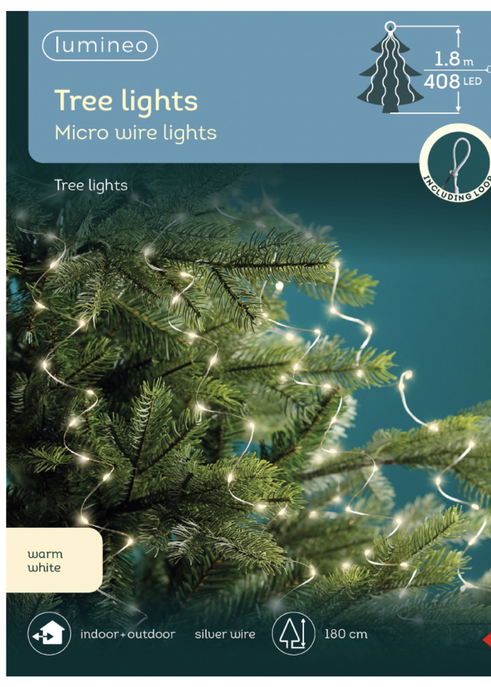Lumineo Pin Lights 180 Warm White LED tree bunch