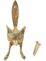 Securit Fox Head Knocker Brass