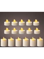 Lumineo LED Tealights and Votive Candle Set of 16 includes batteries