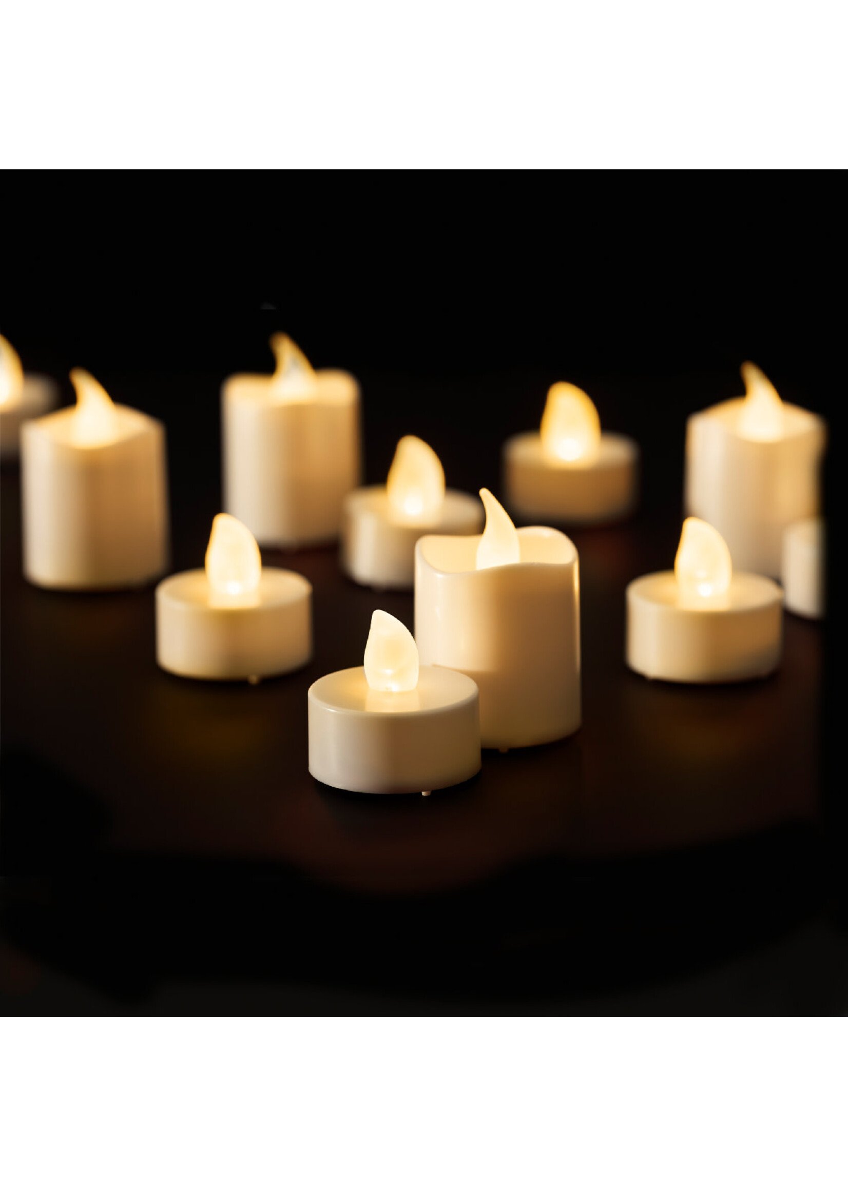 Lumineo LED Tealights and Votive Candle Set of 16 includes batteries