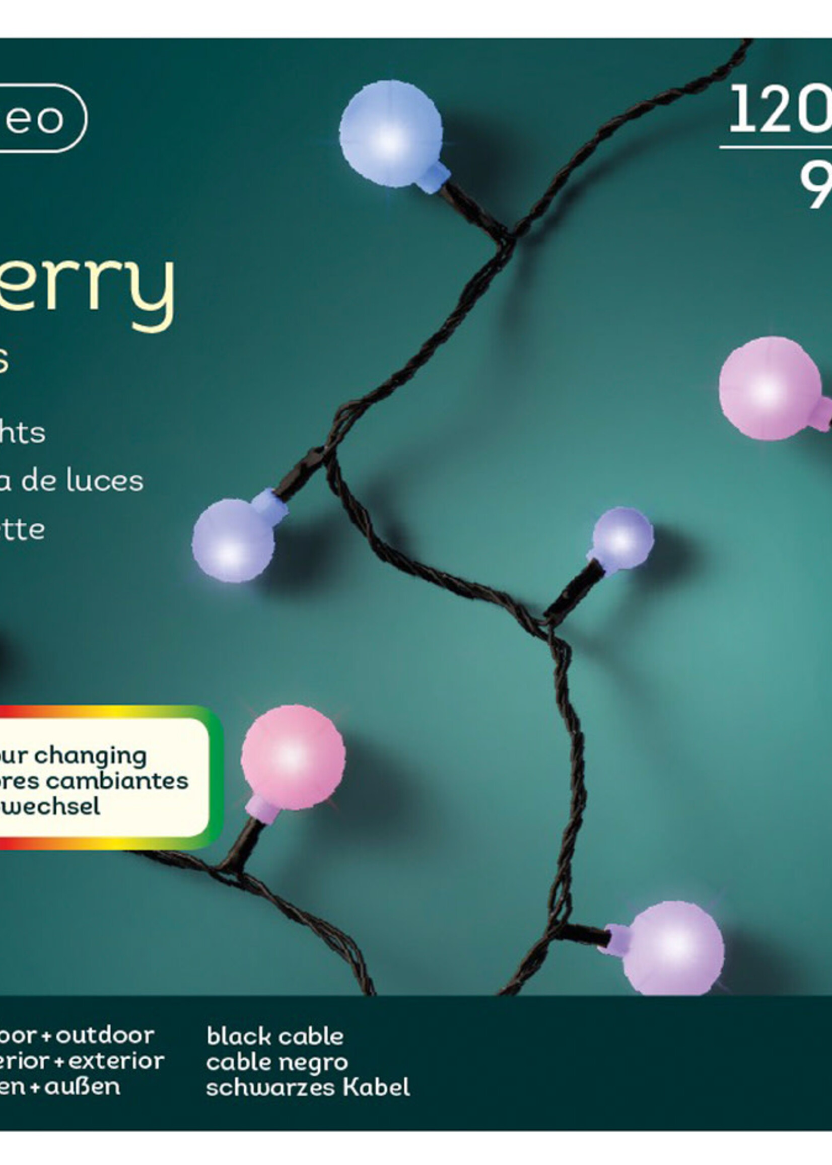 Lumineo Cherry Soft Multi Coloured - Colour Changing  120 LED Lights