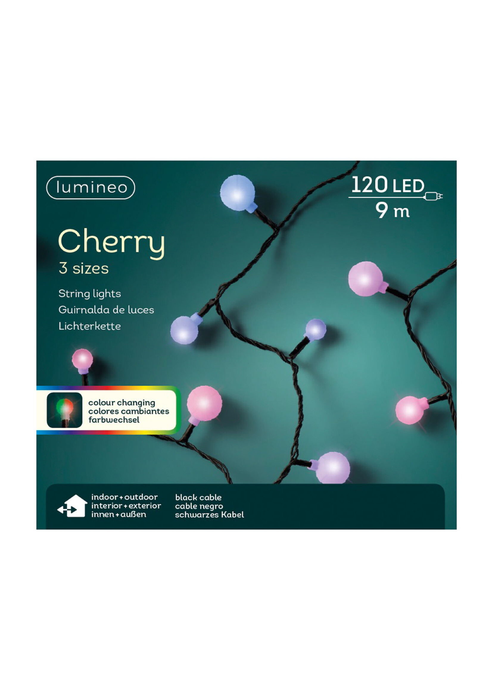 Lumineo Cherry Soft Multi Coloured - Colour Changing  120 LED Lights