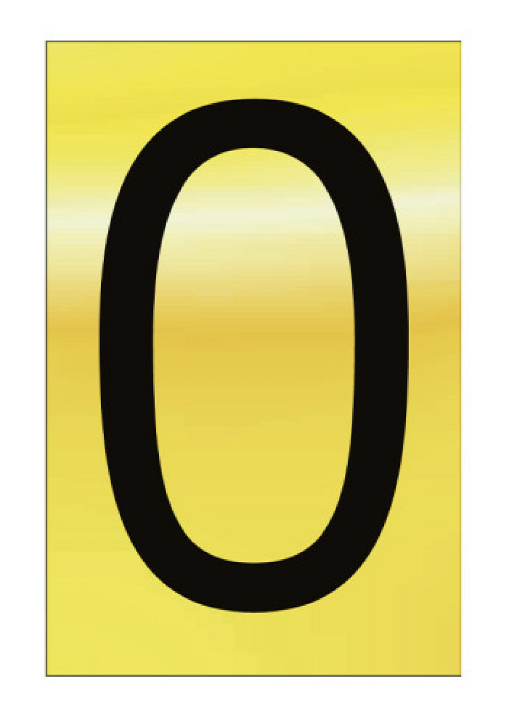 Metallic self adhesive Numbers and Letters 50mm