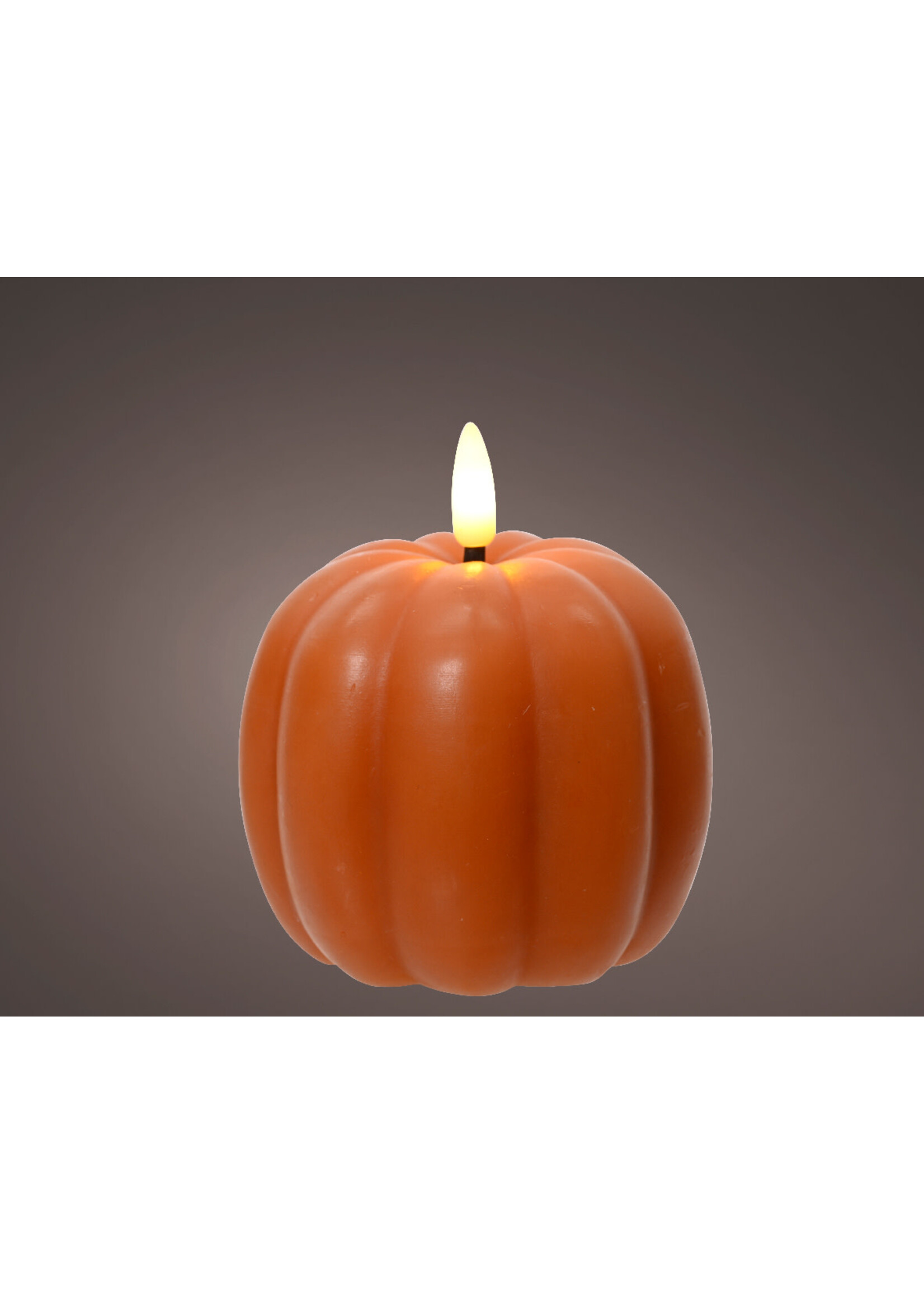 Lumineo Pumpkin Candle LED Battery 10cm