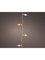 Lumineo Vintage Bulb Pastel Colours LED 50 Lights (clear cable) - Indoor Battery