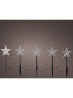 Lumineo Warm White Star Garden Stakes Battery