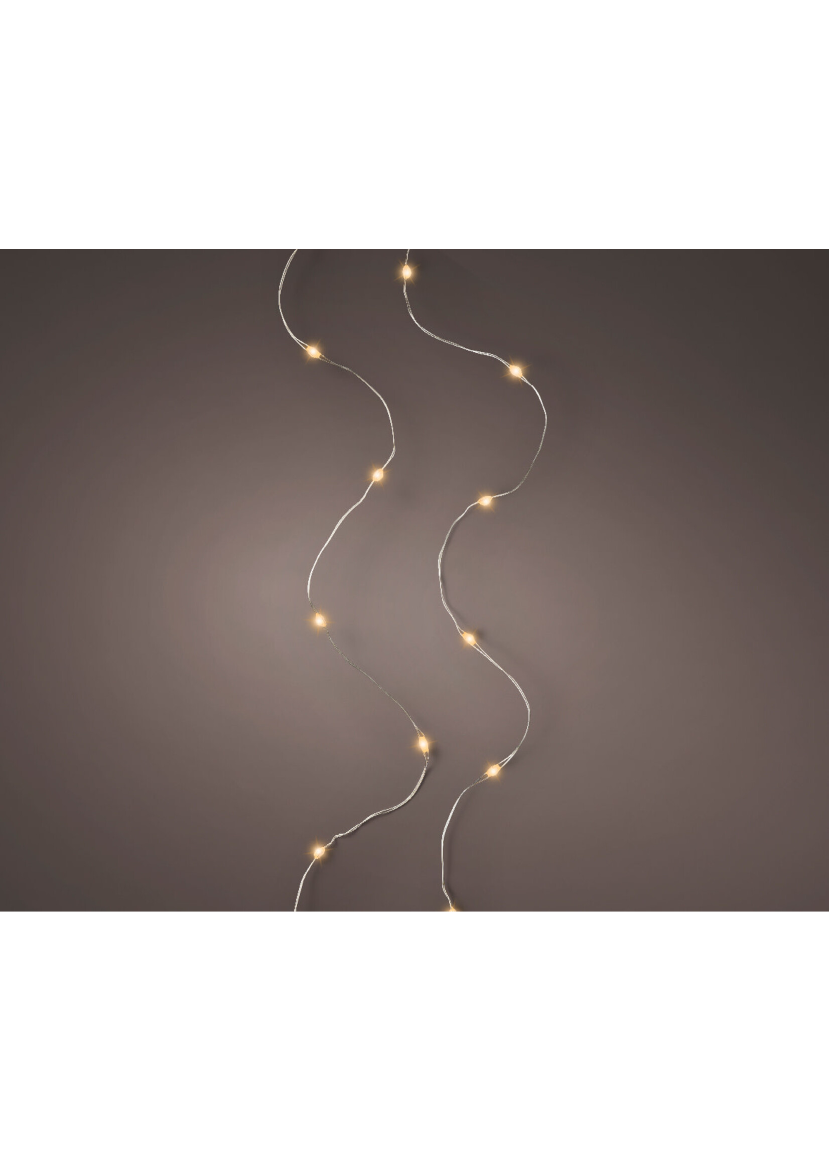 Decoris Classic Warm White Pin Lights 20 LEDs Battery