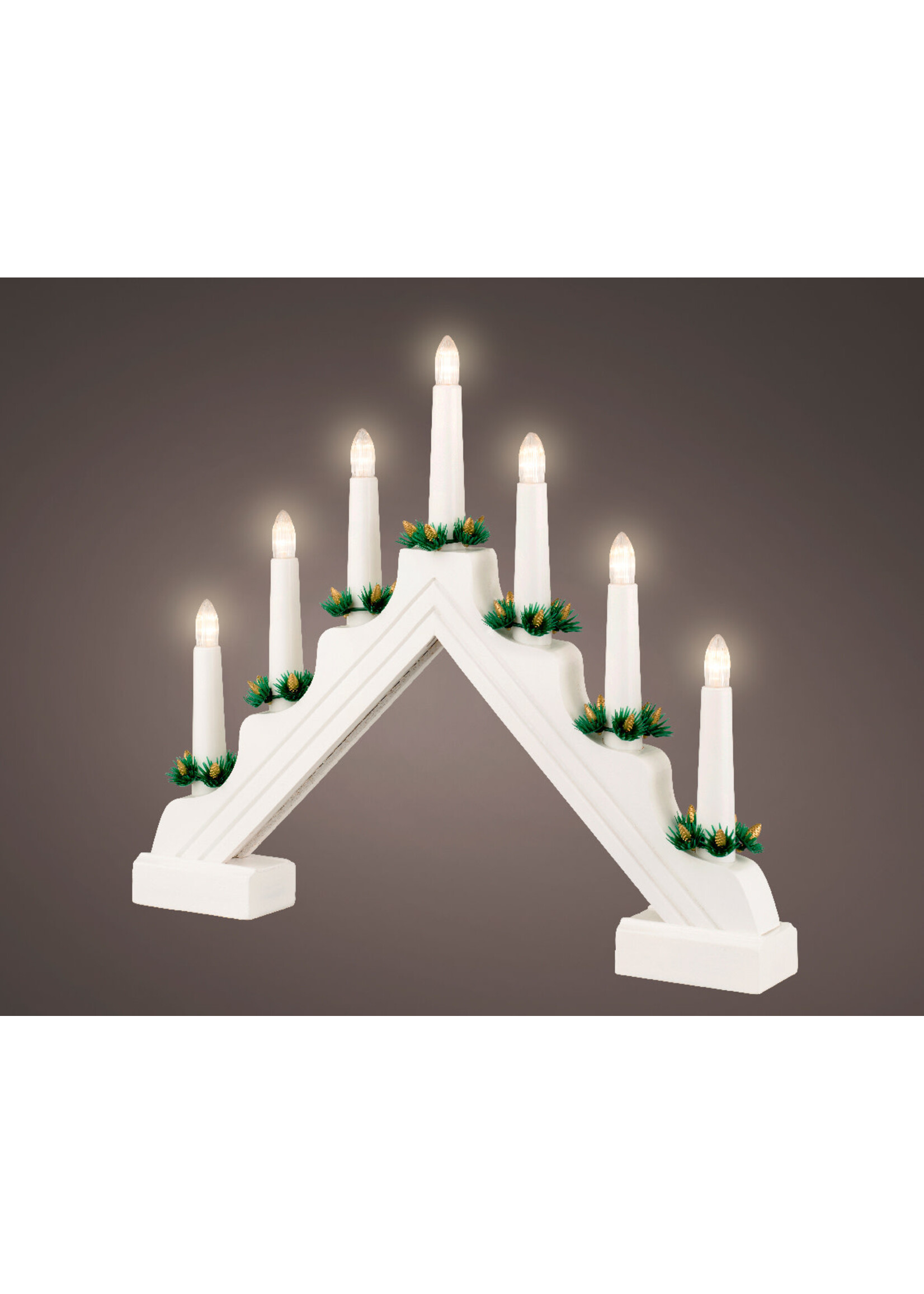 Lumineo Candle Arch Bridge - Battery - White Only