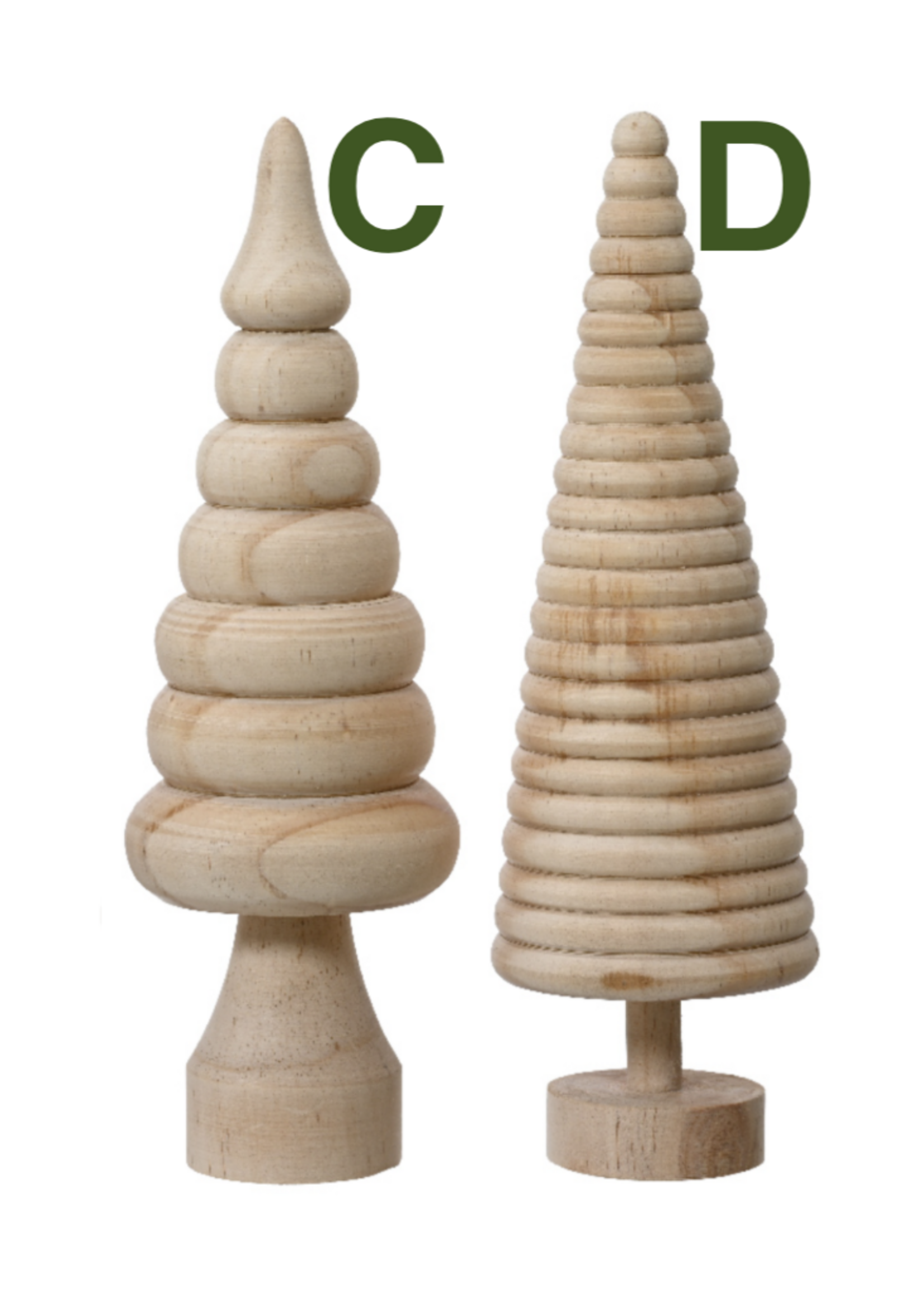 Decoris Wooden Tree Ornament 15cm (Price is for one)