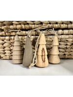 Decoris Natural Wooden Mini Tree Hanging Decoration