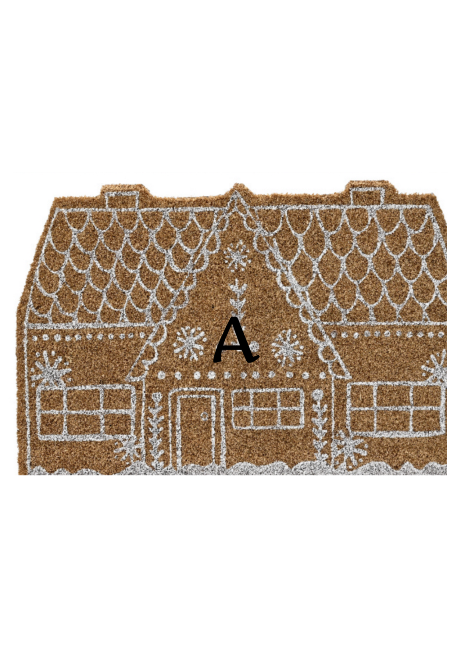 Decoris Christmas Gingerbread House Door Mat Coir (price is for one)