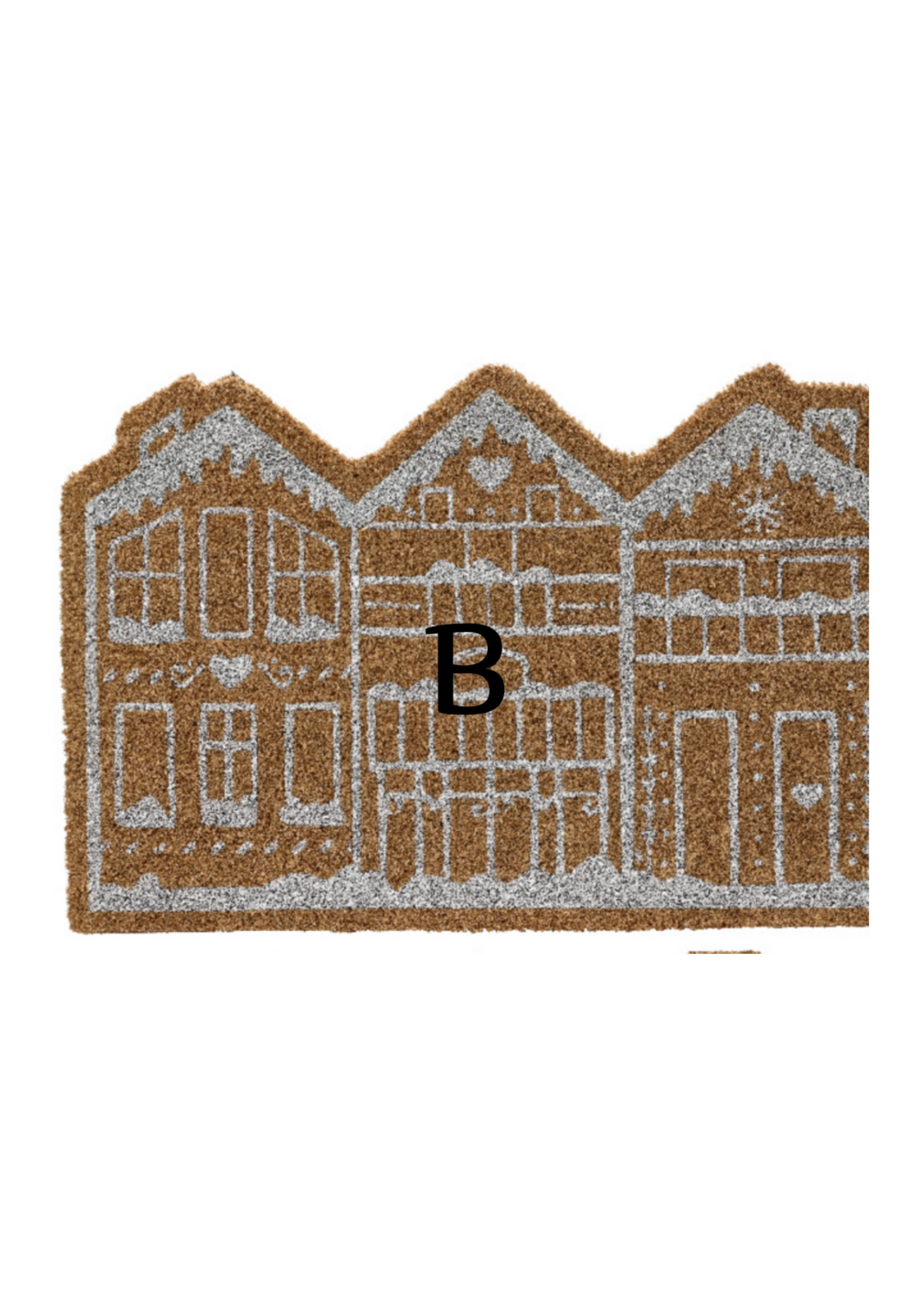 Decoris Christmas Gingerbread House Door Mat Coir (price is for one)
