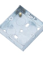 Securlec Securlec Metal Back Box 1 Gang 25mm Deep