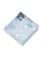 Securlec Securlec Metal Back Box 1 Gang 25mm Deep