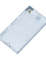 Securlec Securlec Metal Back Box 2 Gang 25mm Deep